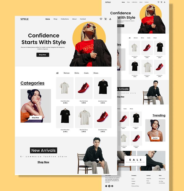 Beauty bar booking website template by Margick
